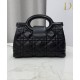 Replica Dior Jolie Top Handle Mini Bag Cannage S3123 Black