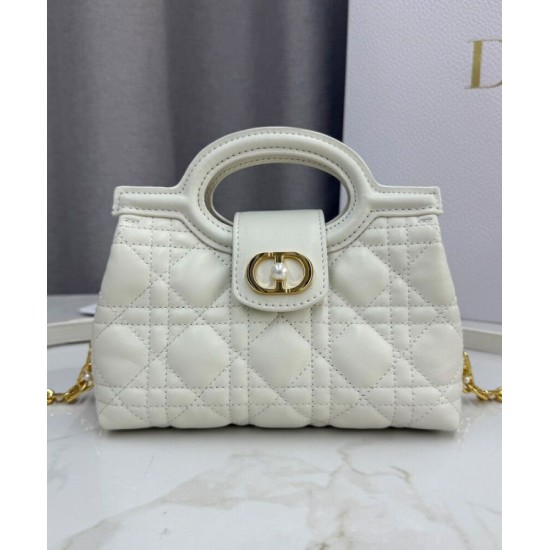 Replica Dior Jolie Top Handle Mini Bag Cannage S3123 Beige