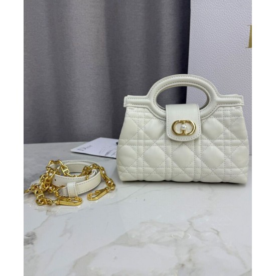 Replica Dior Jolie Top Handle Mini Bag Cannage S3123 Beige