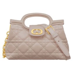 Replica Dior Jolie Top Handle Mini Bag Cannage S3123 Pink