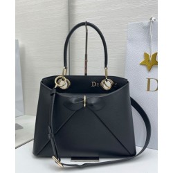 Replica Dior CD 26SS Bow-Adorned Tote Bag Black