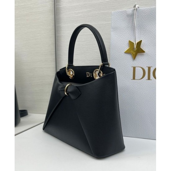 Replica Dior CD 26SS Bow-Adorned Tote Bag Black