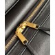 Replica Celine Medium New Luggage Bag Shoulder tote bag Supple Shiny Lambskin Black