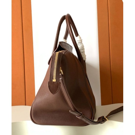 Replica Celine Medium New Luggage Bag Shoulder tote bag Supple Shiny Lambskin Mauve