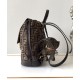 Replica Fendi FF Jacquard Fabric Drawstring Backpack 8BZ057 Coffee Replica Fendi FF Jacquard Fabric Drawstring Backpack 8BZ057 Coffee