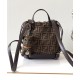 Replica Fendi FF Jacquard Fabric Drawstring Backpack 8BZ057 Coffee Replica Fendi FF Jacquard Fabric Drawstring Backpack 8BZ057 Coffee