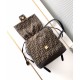 Replica Fendi FF Jacquard Fabric Drawstring Backpack 8BZ057 Coffee Replica Fendi FF Jacquard Fabric Drawstring Backpack 8BZ057 Coffee