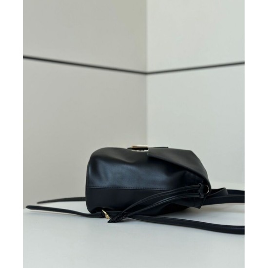 Replica Fendi Cappuccino Vintage Women Drawstring Backpack Black Replica Fendi Cappuccino Vintage Women Drawstring Backpack Black