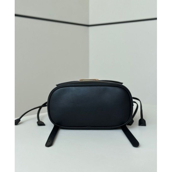 Replica Fendi Cappuccino Vintage Women Drawstring Backpack Black Replica Fendi Cappuccino Vintage Women Drawstring Backpack Black