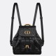 Replica Dior Caro Small Backpack in Black Macrocannage Lambskin Replica Dior Caro Small Backpack in Black Macrocannage Lambskin