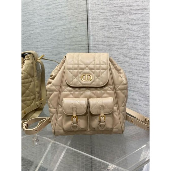 Fake Dior Caro Medium Backpack in Beige Macrocannage Lambskin Replica Replica Dior Caro Medium Backpack in Beige Macrocannage Lambskin