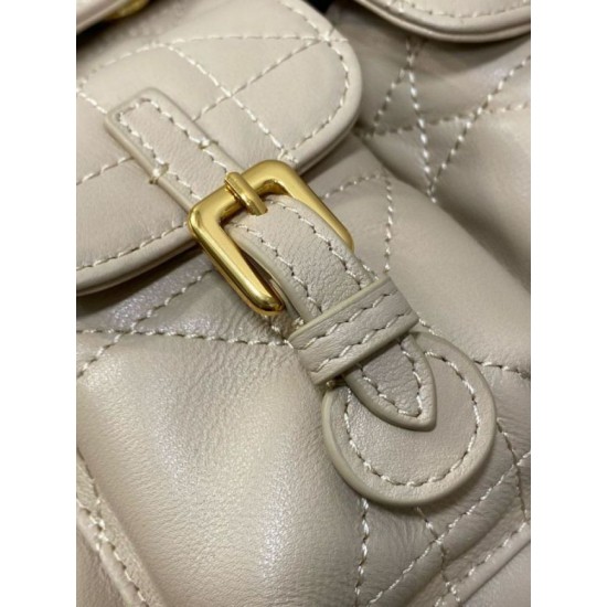 Fake Dior Caro Medium Backpack in Beige Macrocannage Lambskin Replica Replica Dior Caro Medium Backpack in Beige Macrocannage Lambskin