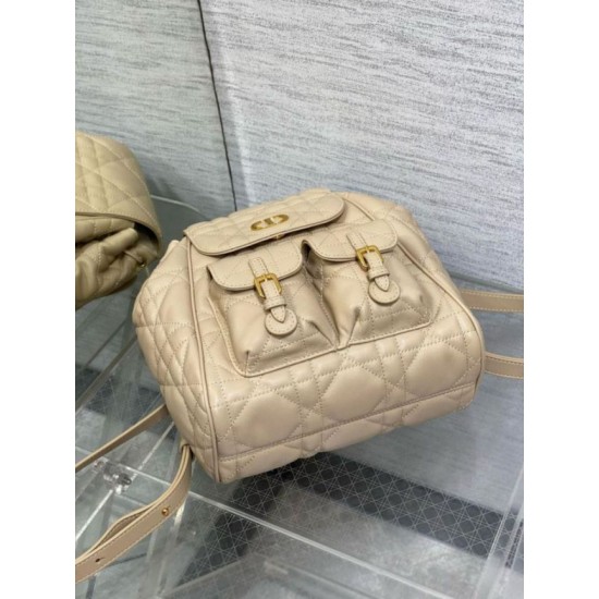 Fake Dior Caro Medium Backpack in Beige Macrocannage Lambskin Replica Replica Dior Caro Medium Backpack in Beige Macrocannage Lambskin