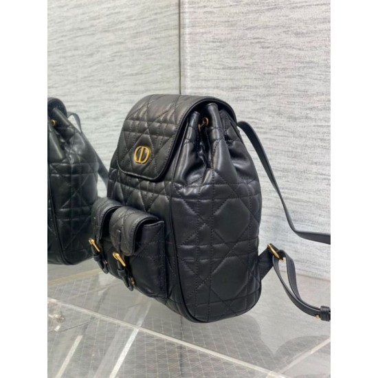 Fake Dior Caro Medium Backpack in Black Macrocannage Lambskin Replica Replica Dior Caro Medium Backpack in Black Macrocannage Lambskin