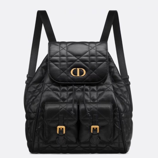 Fake Dior Caro Medium Backpack in Black Macrocannage Lambskin Replica Replica Dior Caro Medium Backpack in Black Macrocannage Lambskin