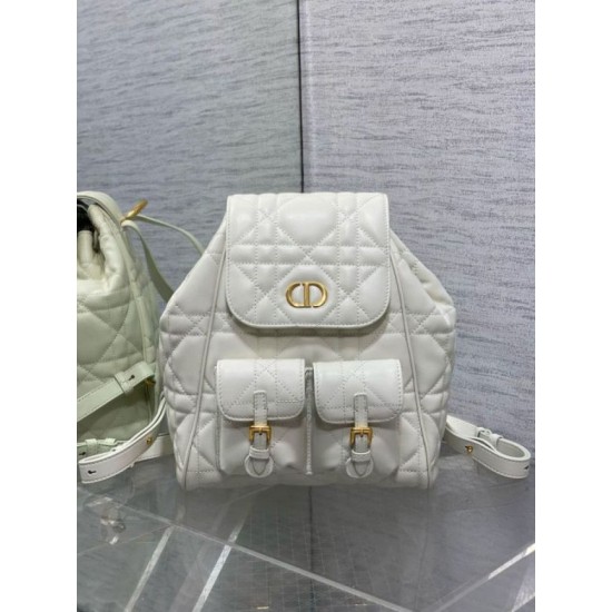 Replica Dior Caro Medium Backpack in White Macrocannage Lambskin Fake Dior Caro Medium Backpack in White Macrocannage Lambskin Replica