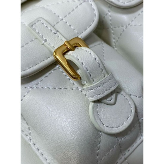 Replica Dior Caro Medium Backpack in White Macrocannage Lambskin Fake Dior Caro Medium Backpack in White Macrocannage Lambskin Replica