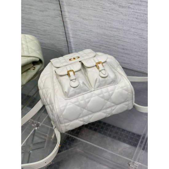 Replica Dior Caro Medium Backpack in White Macrocannage Lambskin Fake Dior Caro Medium Backpack in White Macrocannage Lambskin Replica
