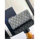 Replica Dior Toiletry Bag in Grey CD Diamond Canvas Replica Dior Toiletry Bag in Grey CD Diamond Canvas