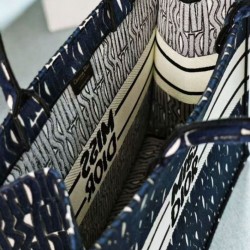 Fake Dior Large Miss Dior Book Tote Dark Blue Replica