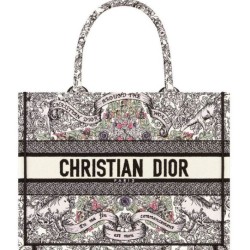Replica Dior Medium Dior Book Tote Gray