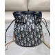 Replica Dior 30 Montaigne Mini Bucket Bag with Drawstring Dark Blue Replica Dior 30 Montaigne Mini Bucket Bag with Drawstring Dark Blue