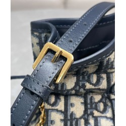 Replica Dior 30 Montaigne Mini Bucket Bag with Drawstring Dark Blue Replica Dior 30 Montaigne Mini Bucket Bag with Drawstring Dark Blue