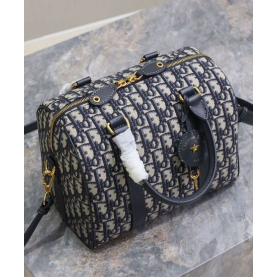 Replica Dior Groove 25 Bag Oblique jacquard Dark Blue Fake Dior Groove 25 Bag Oblique jacquard Dark Blue Replica