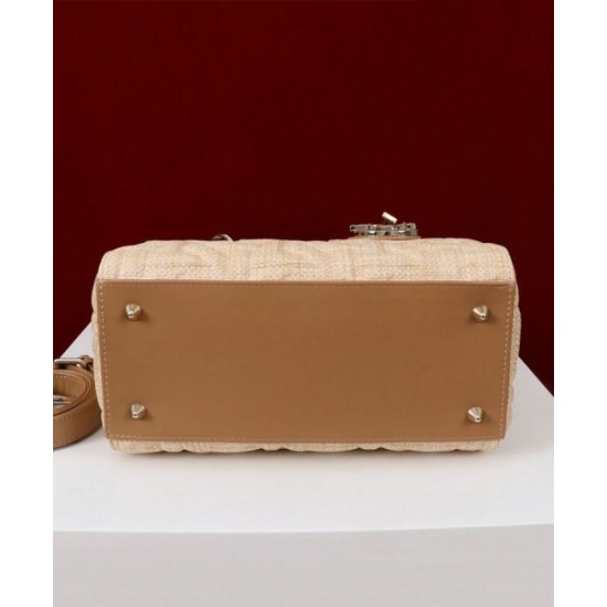 Replica Dior Medium Lady Dior Bag Apricot Replica Dior Medium Lady Dior Bag Apricot