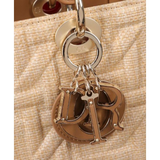Replica Dior Medium Lady Dior Bag Apricot Replica Dior Medium Lady Dior Bag Apricot