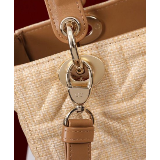 Replica Dior Medium Lady Dior Bag Apricot Replica Dior Medium Lady Dior Bag Apricot