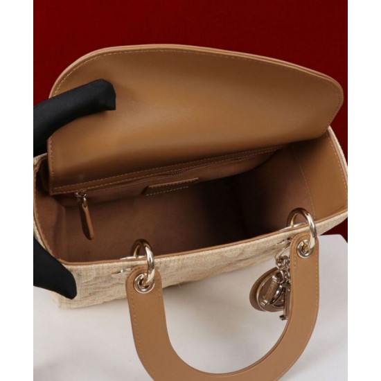 Replica Dior Medium Lady Dior Bag Apricot Replica Dior Medium Lady Dior Bag Apricot