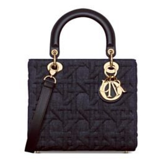Replica Dior Medium Lady Dior Bag Dark Blue Replica Dior Medium Lady Dior Bag Dark Blue