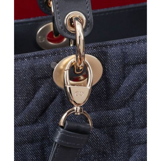 Replica Dior Medium Lady Dior Bag Dark Blue Replica Dior Medium Lady Dior Bag Dark Blue