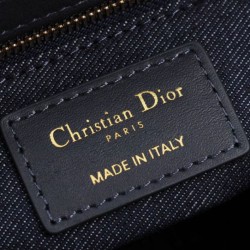 Replica Dior Medium Lady Dior Bag Dark Blue