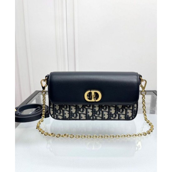 Replica Dior 30 Montaigne Avenue East-West Double Carry Mini Bag Dark Blue Replica Dior 30 Montaigne Avenue East-West Double Carry Mini Bag Dark Blue