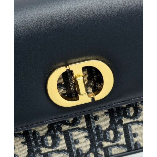 Replica Dior 30 Montaigne Avenue East-West Double Carry Mini Bag Dark Blue Replica Dior 30 Montaigne Avenue East-West Double Carry Mini Bag Dark Blue