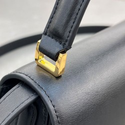 Replica Dior Small 30 Montaigne Avenue Top Handle Bag Black