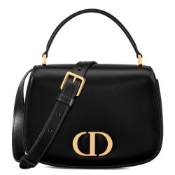 Replica Dior Medium 30 Montaigne Avenue Top Handle Bag Black