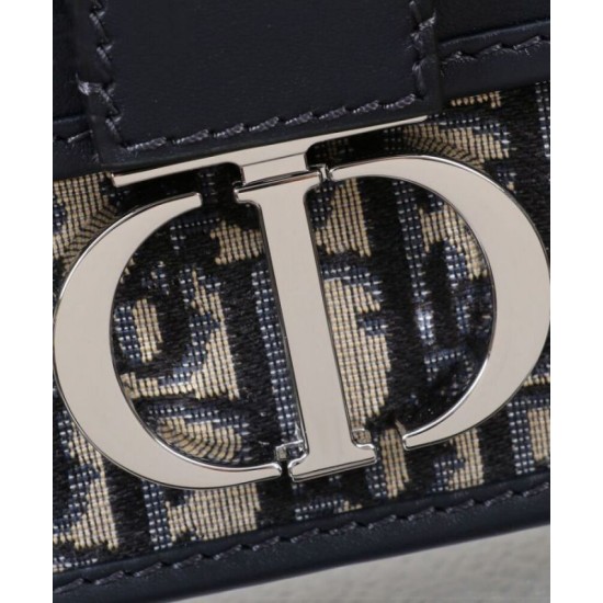 Replica Dior 30 Montaigne East-West Bag with Chain Dark Blue Replica Dior 30 Montaigne East-West Bag with Chain Dark Blue