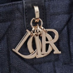 Fake Dior Medium Dior Toujours Bag Dark Blue Replica