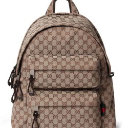 Replica Gucci Medium Backpack With Gucci Logo 800265 Apricot