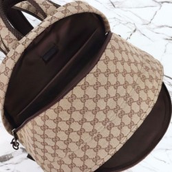 Replica Gucci Medium Backpack With Gucci Logo 800265 Apricot