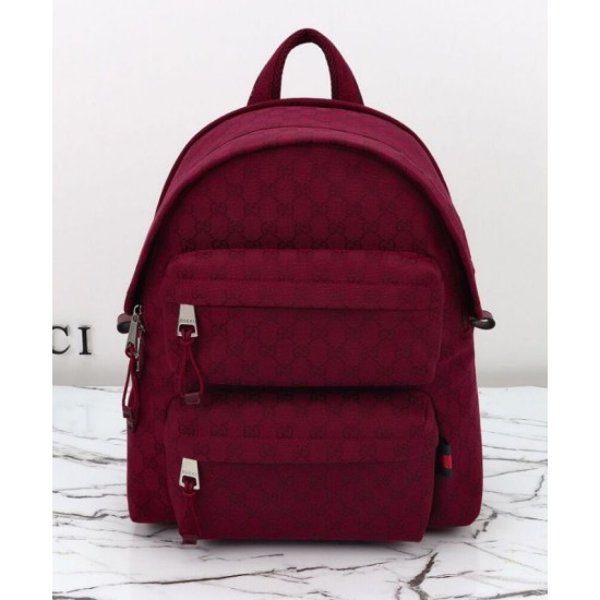 Fake Gucci Medium Backpack With Gucci Logo 800265 Red Replica Replica Gucci Medium Backpack With Gucci Logo 800265 Red