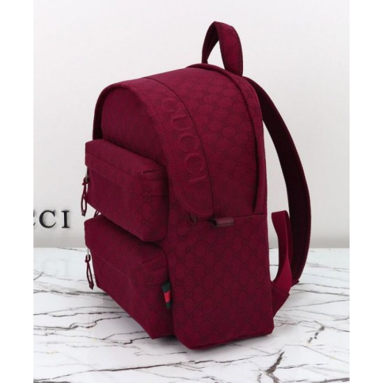 Fake Gucci Medium Backpack With Gucci Logo 800265 Red Replica Replica Gucci Medium Backpack With Gucci Logo 800265 Red