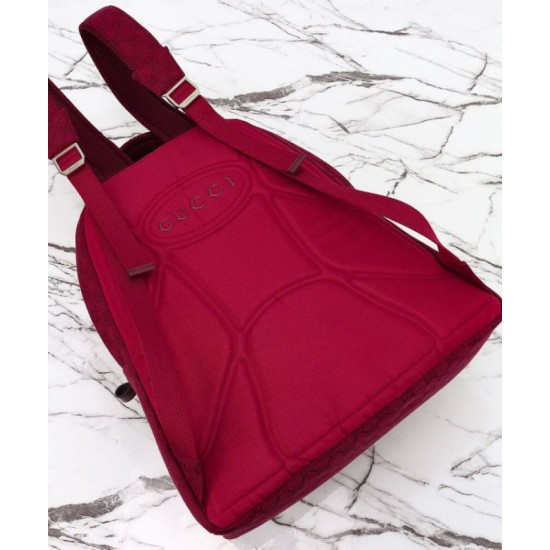 Fake Gucci Medium Backpack With Gucci Logo 800265 Red Replica Replica Gucci Medium Backpack With Gucci Logo 800265 Red