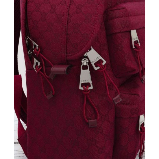 Fake Gucci Medium Backpack With Gucci Logo 800265 Red Replica Replica Gucci Medium Backpack With Gucci Logo 800265 Red