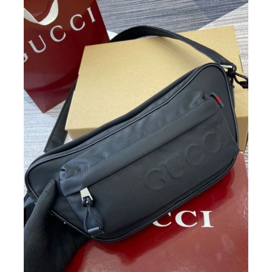 Replica Gucci Small Crossbody Bag With Gucci Logo 802096 Black Replica Gucci Small Crossbody Bag With Gucci Logo 802096 Black