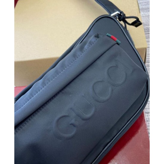 Replica Gucci Small Crossbody Bag With Gucci Logo 802096 Black Replica Gucci Small Crossbody Bag With Gucci Logo 802096 Black