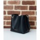 Fake Gucci GG Emblem Mini Bucket Bag 815118 Black Replica Replica Gucci GG Emblem Mini Bucket Bag 815118 Black
